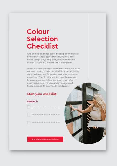 Colour Selection Checklist
